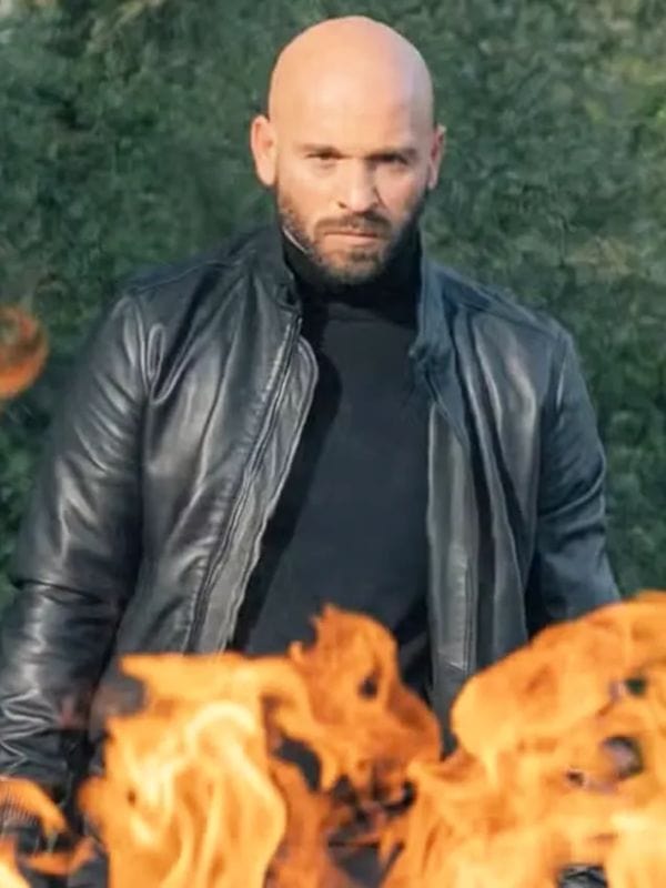 Carjackers Franck Gastambide Black Leather Jacket