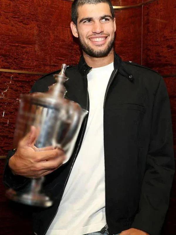 Carlos Alcaraz US Open 2025 Black Jacket