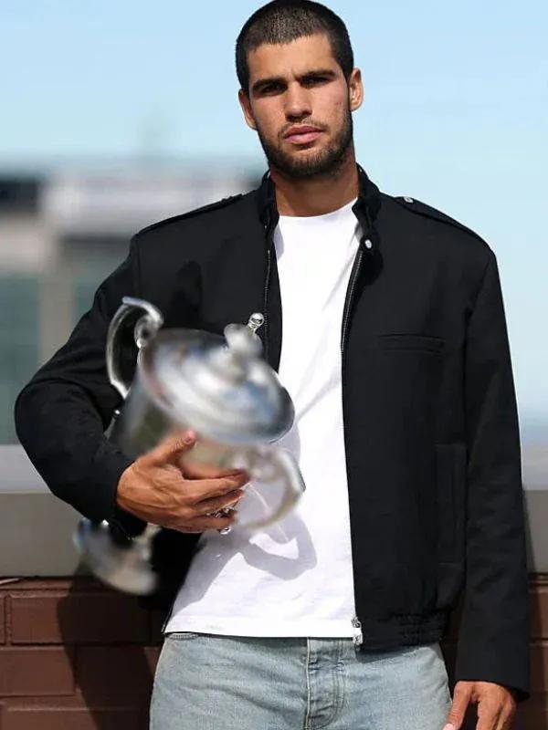 Carlos Alcaraz US Open 2025 Black Jacket