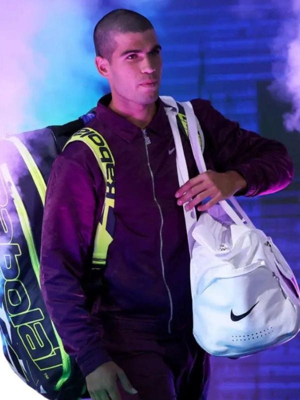 Carlos Alcaraz Us Open Purple Track Jacket