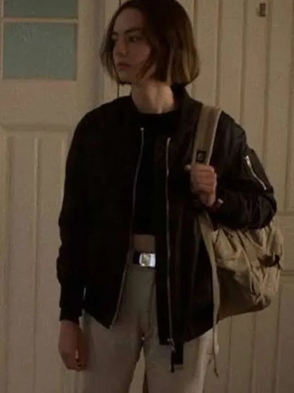 Casey Gardner Atypical S02 Black Bomber Jacket