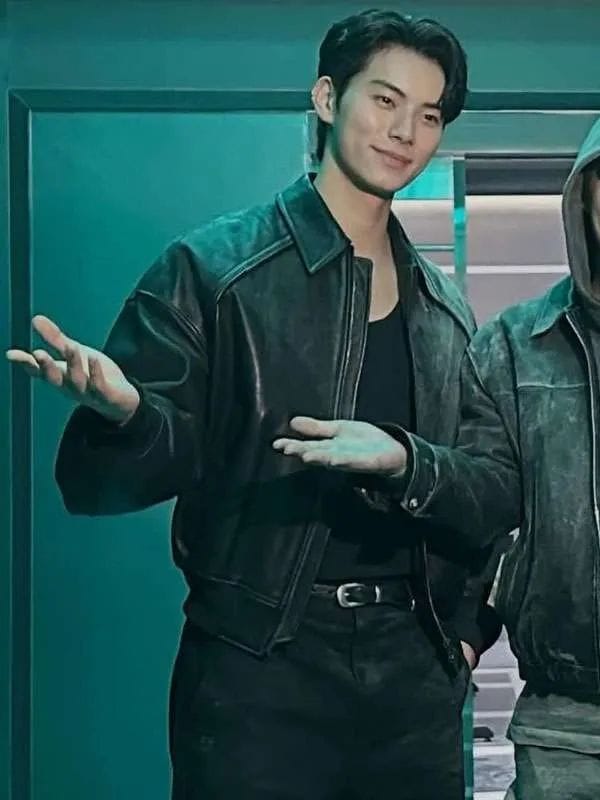 Cashero S01 Lee Chae-Min Leather Jacket Black