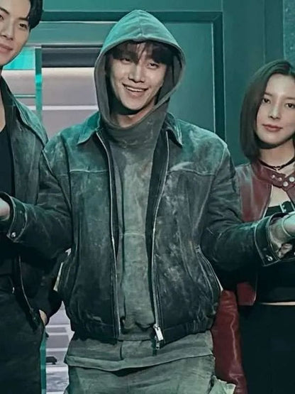 Cashero S01 Lee Jun-ho Leather Jacket Black