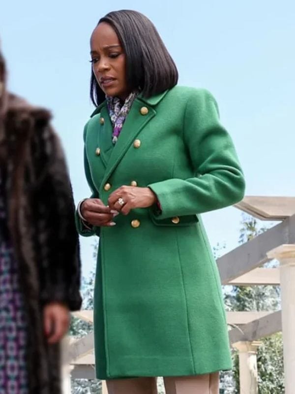 Catherine Grosse Pointe Garden Society S01 Green Coat