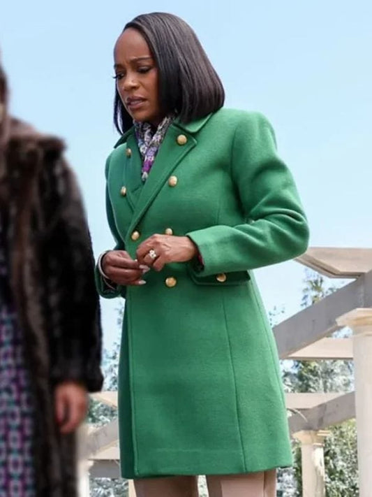 Catherine Grosse Pointe Garden Society S01 Green Coat