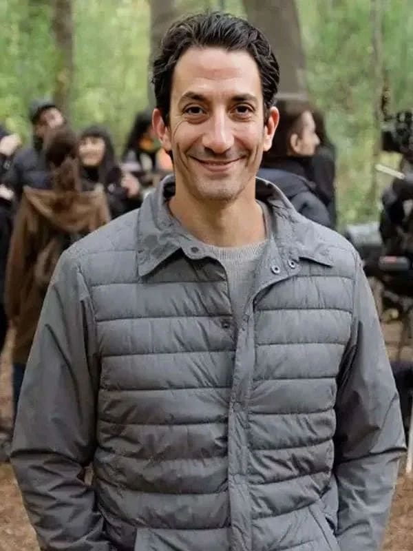 Caught 2025 Juan Minujín Puffer Jacket Grey