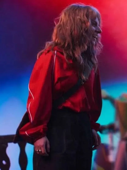 Celeste Dring Saturday Night Live UK S02 Red Jacket