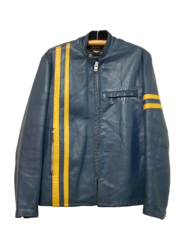 Chase Hudson Ted Lasso Premiere Leather Jacket Blue