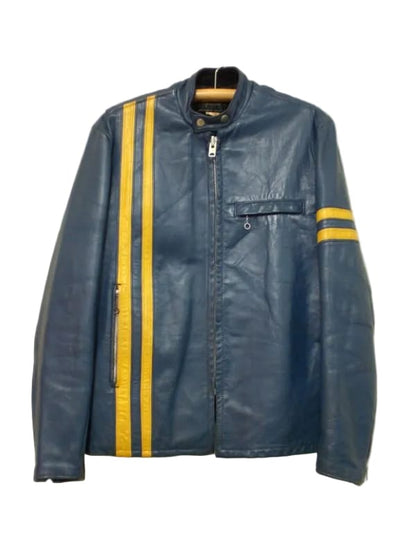 Chase Hudson Ted Lasso Premiere Leather Jacket Blue