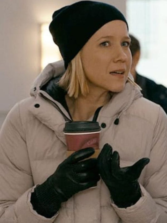Chicago Med Hannah Asher White Puffer Coat Jessy Schram Chicago Med Hannah Asher White Puffer Coat