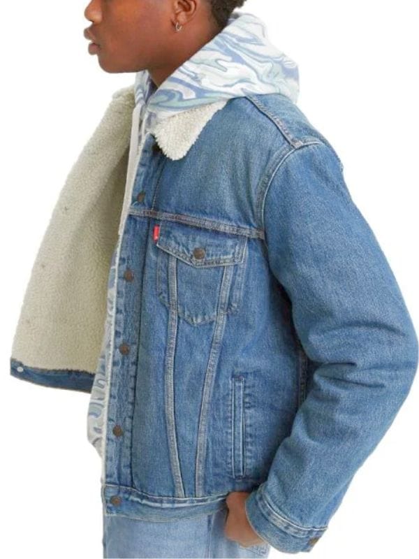 Chicago P.D. S11 Anthony Baker Denim Shearling Jacket