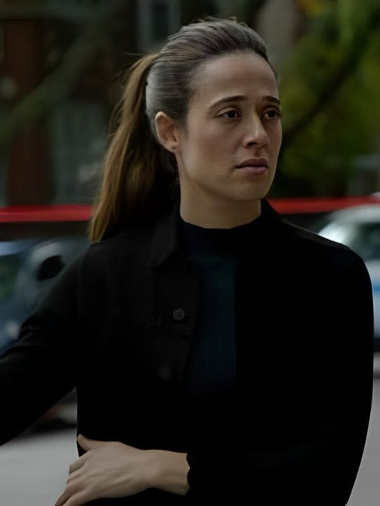 Chicago PD S10 Kim Burgess Black Denim Jacket