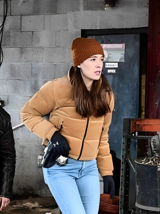 Chicago PD Kim Burgess Yellow Puffer Jacket Chicago PD S11 Kim Burgess Yellow Puffer Jacket
