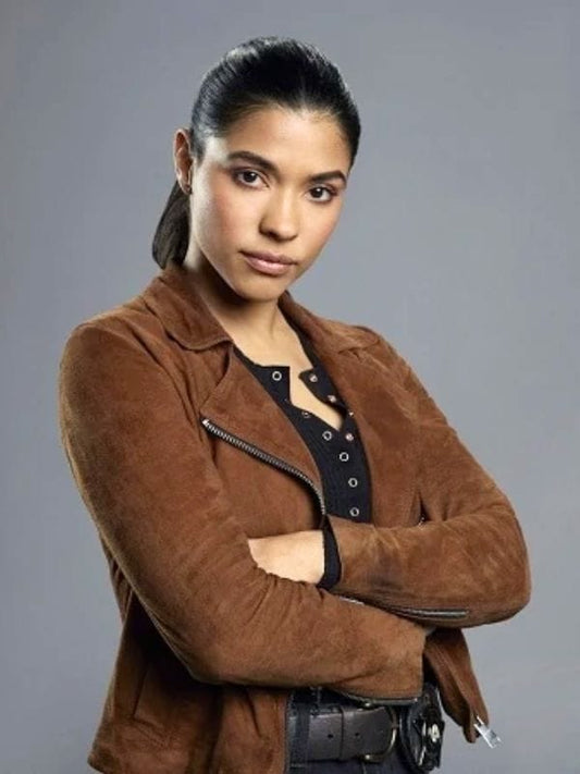 Chicago PD Vanessa Rojas Brown Suede Jacket Chicago PD S07 Vanessa Rojas Brown Suede Jacket