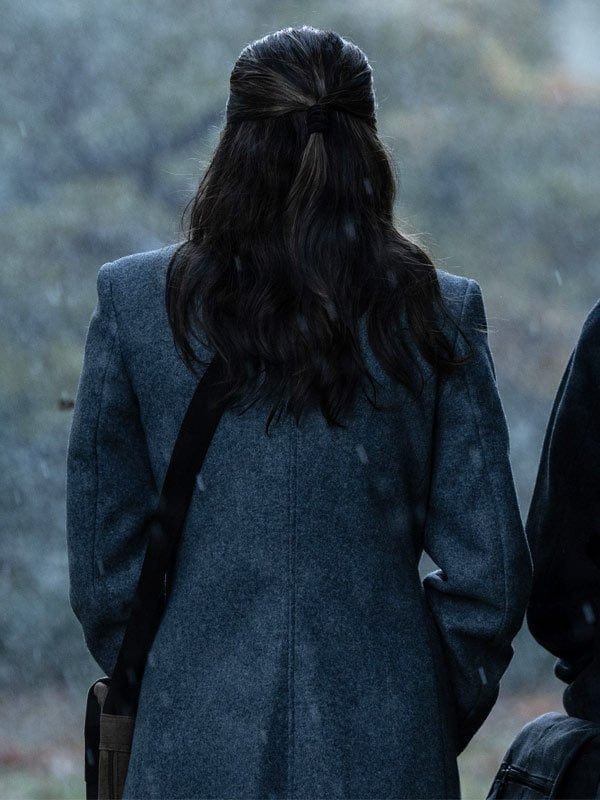 Chloe East Heretic 2024 Grey Coat