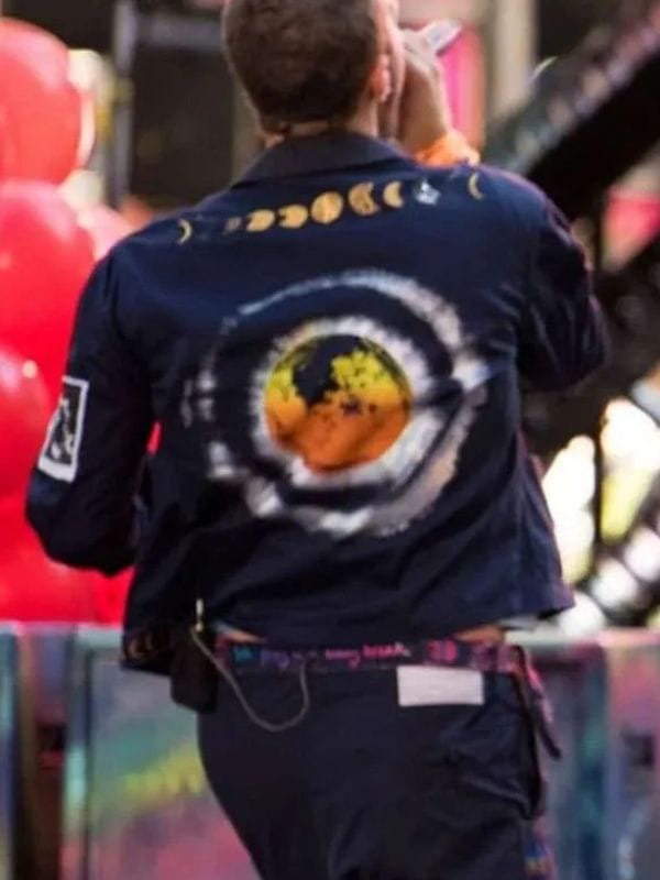 Chris Martin Coldplay Concert 2025 Blue Jacket