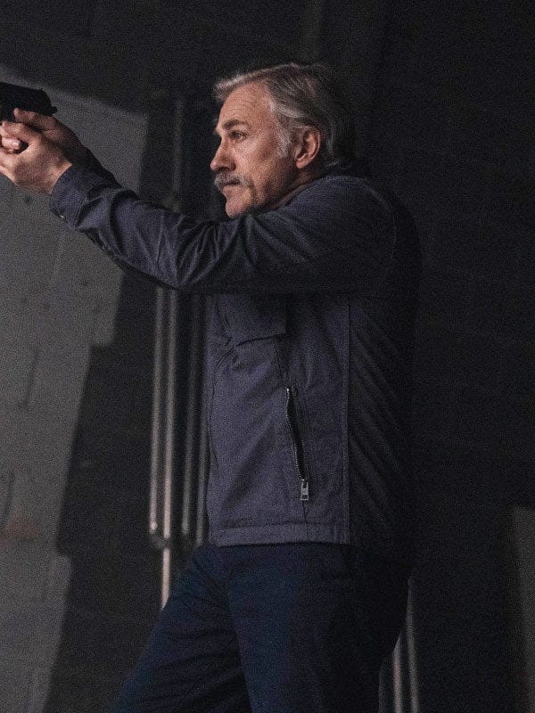 Christoph Waltz Old Guy 2025 Grey Jacket