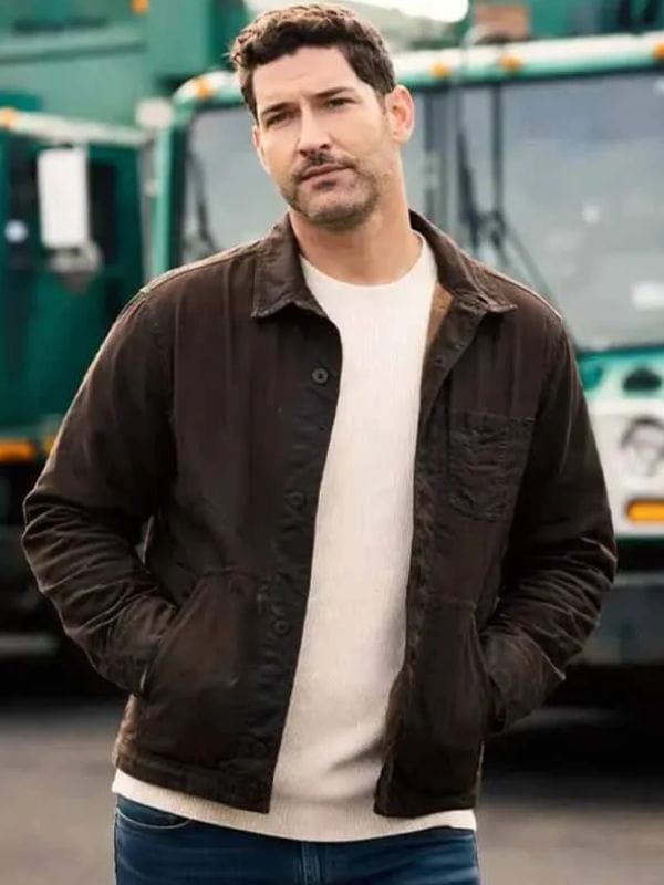 CIA S01 Tom Ellis Brown Cotton Jacket