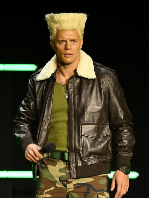 Cinemacon 2026 Cody Rhodes Leather Jacket Black