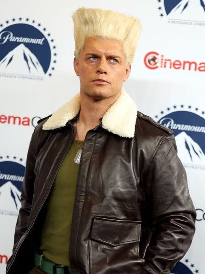 Cinemacon 2026 Cody Rhodes Leather Jacket Black