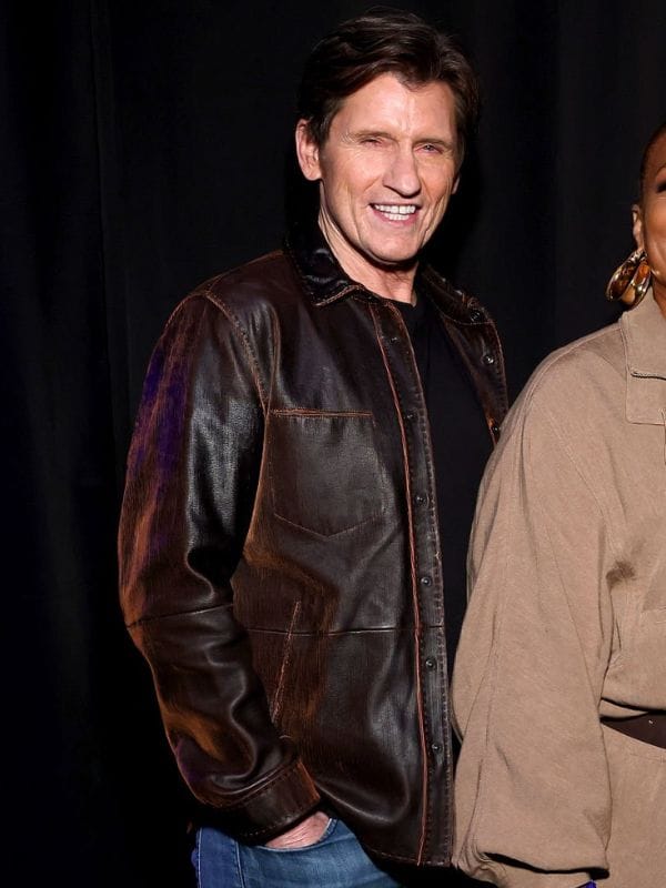 Cinemacon 2026 Denis Leary Leather Jacket Brown