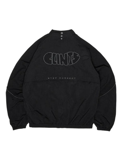 Clints Ripped Nylon Jacket Black