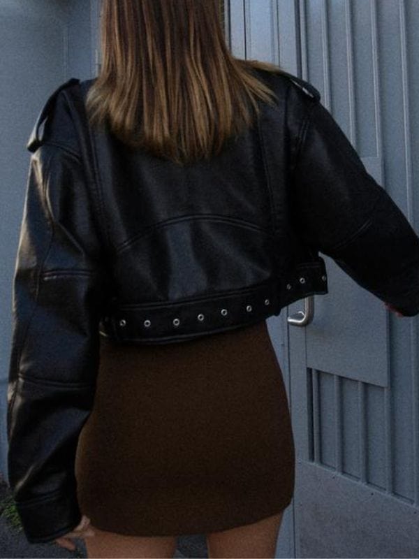 Cobra Kai S06 Tory Nichols Leather Biker Jacket