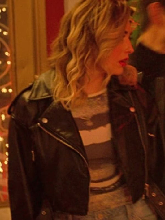 Cobra Kai S06 Tory Nichols Leather Biker Jacket