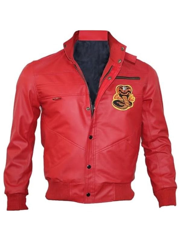 Cobra Kai William Zabka Red Leather Jacket