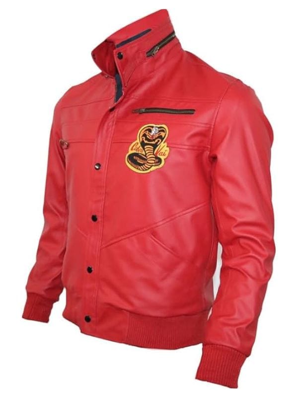 Cobra Kai William Zabka Red Leather Jacket