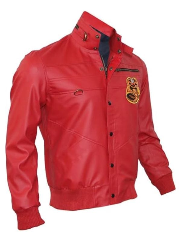Cobra Kai William Zabka Red Leather Jacket