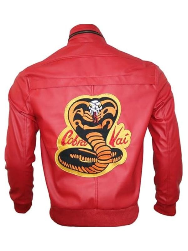 Cobra Kai William Zabka Red Leather Jacket