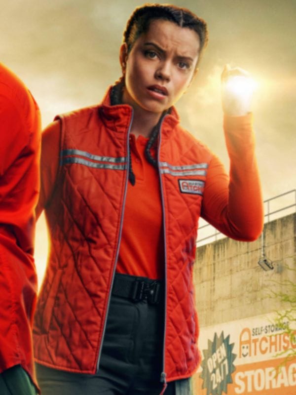 Cold Storage 2026 Georgina Campbell Quilted Vest Orange