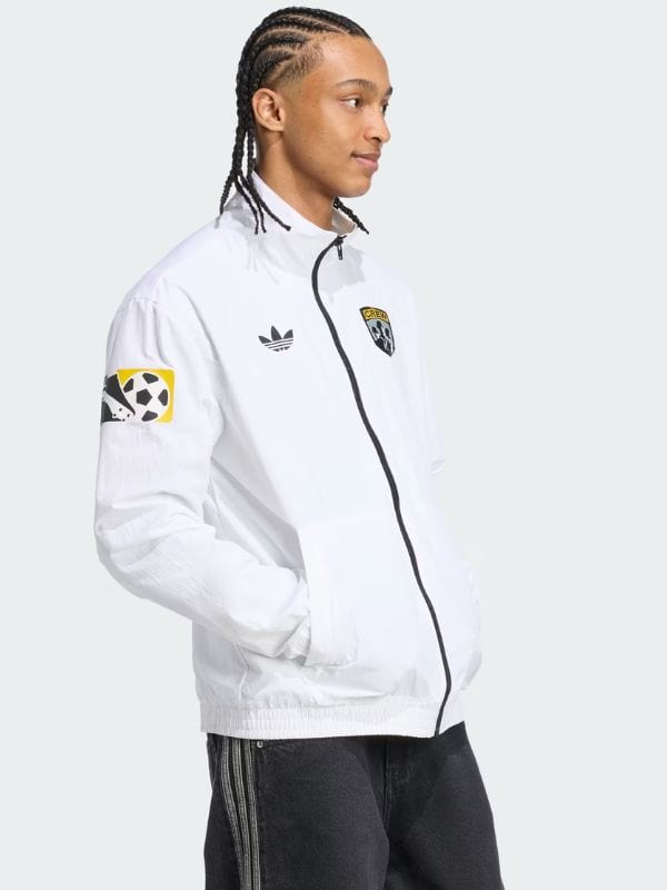 Adidas Columbus Crew 2025 Archive Anthem Jacket White