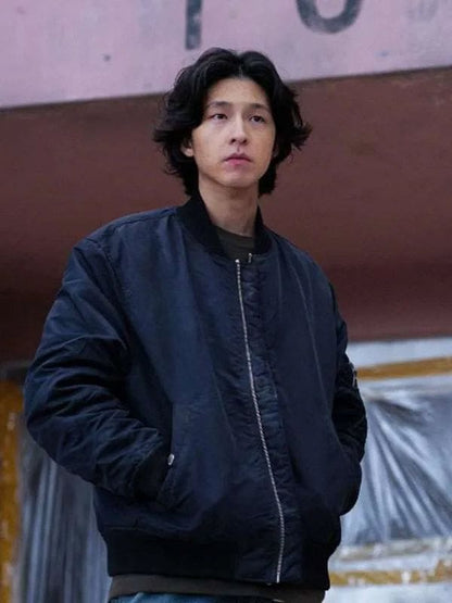 Concrete Market Hong Kyung Bomber Jacket Blue
