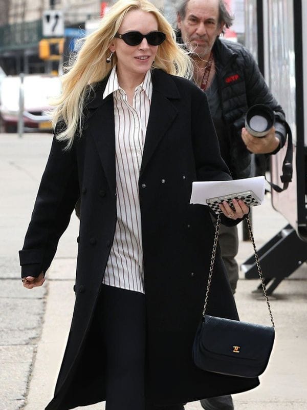 Violet Lockhart Count My Lies Lindsay Lohan Black Coat