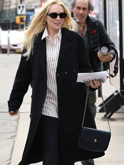 Violet Lockhart Count My Lies Lindsay Lohan Black Coat