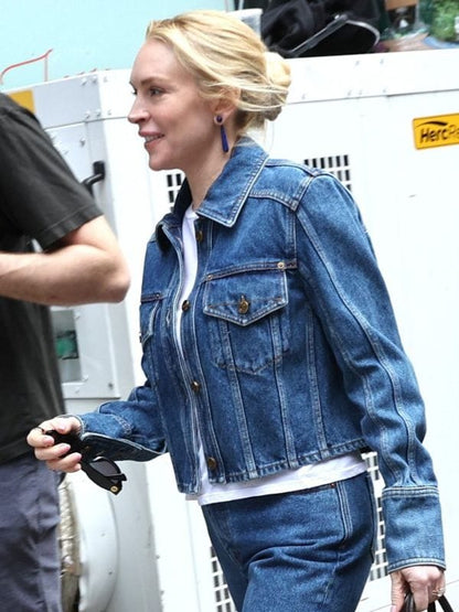 Count My Lies Lindsay Lohan Denim Jacket Blue