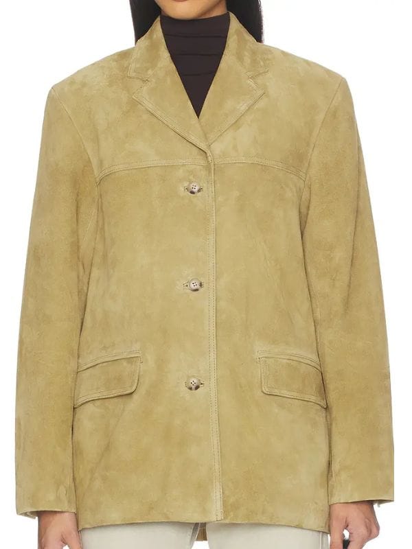 Violet Lockhart Count My Lies Lindsay Lohan Suede Blazer