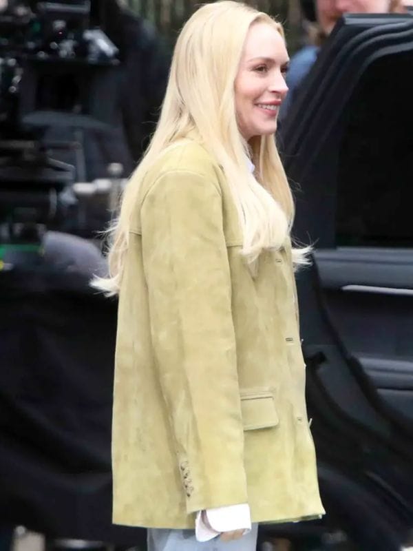 Violet Lockhart Count My Lies Lindsay Lohan Suede Blazer