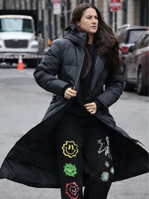 Count My Lies Shailene Woodley Puffer Coat Black