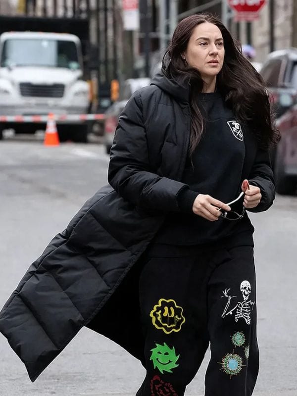 Count My Lies Shailene Woodley Puffer Coat Black