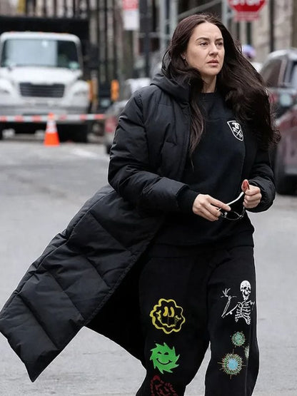 Count My Lies Shailene Woodley Puffer Coat Black