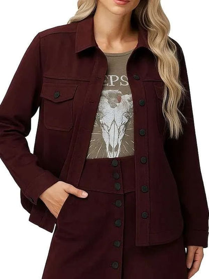 Countdown S01 Amber Oliveras Maroon Jacket