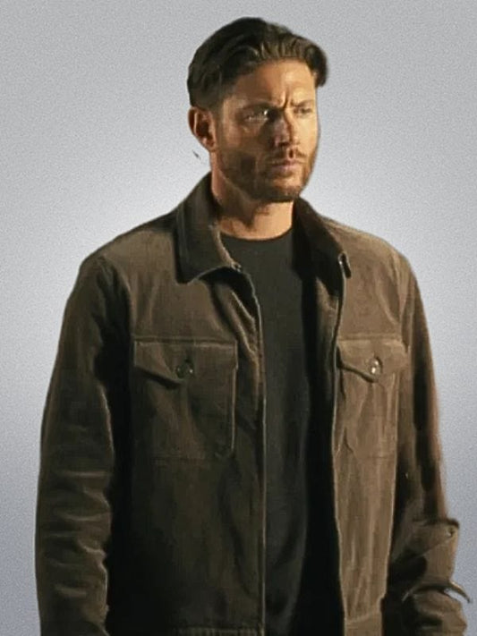Countdown S01 Jensen Ackles Brown Suede Jacket - Shop Now