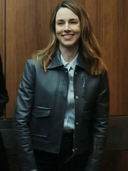 Cross S02 Alona Tal Black Leather Jacket