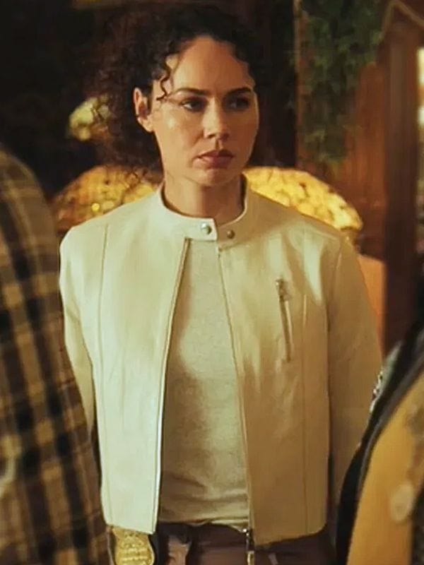 Cross S02 Amielynn Vega Leather Jacket White