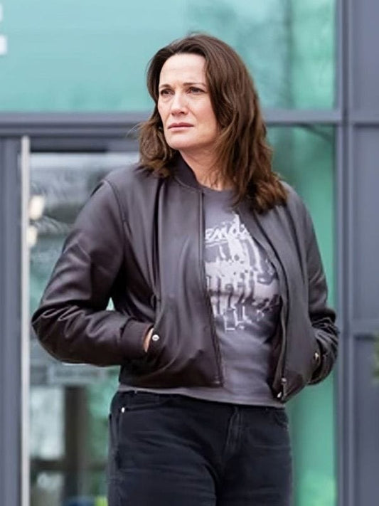 Pamela Curfew S01 Sarah Parish Black Jacket