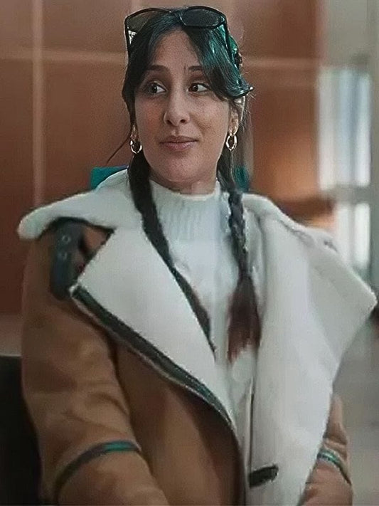 Daddy Issues S01 Taj Atwal Brown Shearling Jacket Daddy Issues S01 Taj Atwal Brown Shearling Jacket