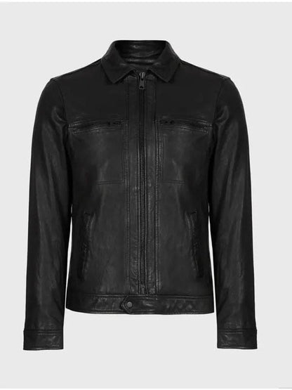 Dan Brady Virgin River S04 Black Leather Jacket